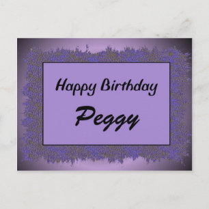 Happy Birthday Peggy Postkarte