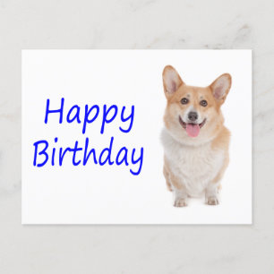 Happy Birthday Pembroke Corgi Puppy Dog Postkarte