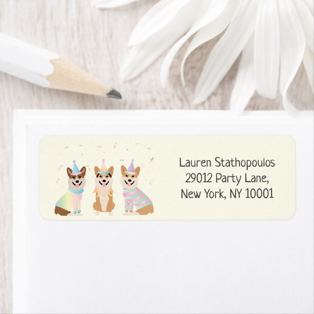 Happy Birthday Pembroke Welsh Corgi Hunde (Insitu)