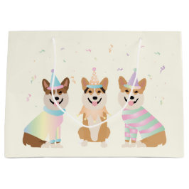 Happy Birthday Pembroke Welsh Corgi Hunde Große Geschenktüte