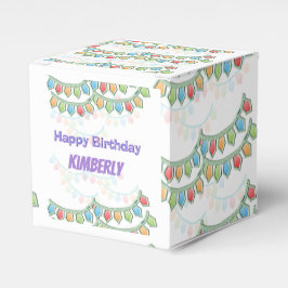 Happy Birthday Pennant Banner Geschenkschachtel