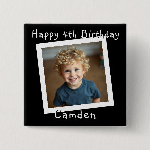 Happy Birthday Personalisiert Foto Button