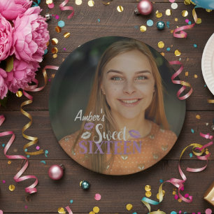 Happy Birthday Personalisiert Foto Paper Plate Pappteller