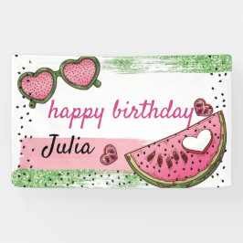 Happy Birthday Personalisiert Summer Watermelon Banner
