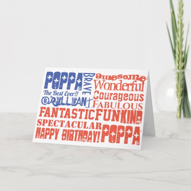 Happy Birthday PERSONALISIERT USA FLAG Karte (Vorderseite)