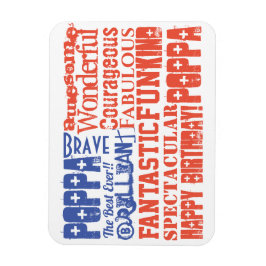Happy Birthday PERSONALISIERT USA FLAG Magnet