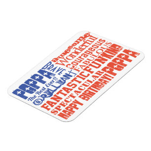 Happy Birthday PERSONALISIERT USA FLAG Magnet