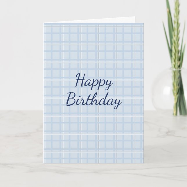 Happy Birthday Personalizable | Modernes Minimalis Karte (Vorderseite)