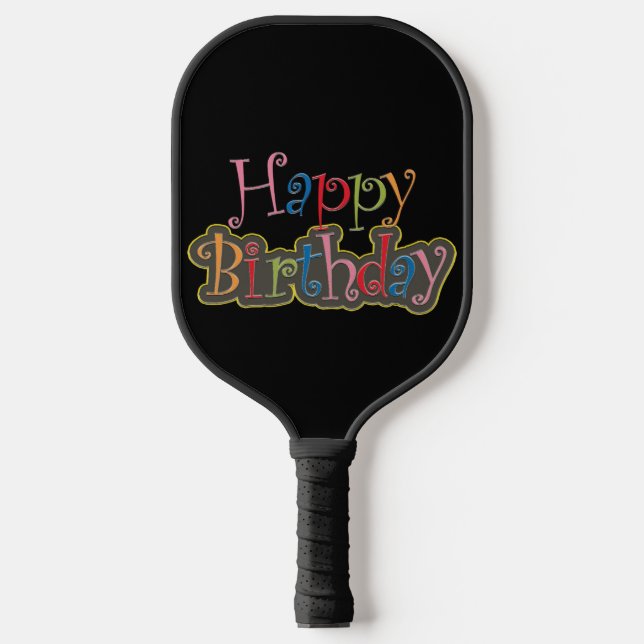 Happy Birthday Pickleball Paddle (Vorderseite)