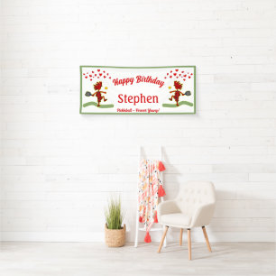 Happy Birthday Pickleball Theme Banner