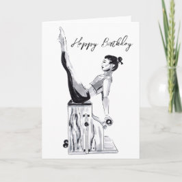 Happy Birthday Pilates Card Stuhl Karte