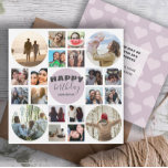 Happy Birthday Pink 20 Foto Collage Card Karte<br><div class="desc">Passen Sie diese moderne und zeitgemäße Vorlage an. Dies ist ein 20-Bild-Design für Sie, um Ihre Lieblings-Fotos von Ihnen Freund/Mutter/Vater/Nana/Großdad etc, würde Anzug jeden Geburtstag. Auch ändern Sie einfach den Text für Ihre persönliche Nachricht.</div>