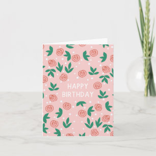 Happy Birthday - Pink Abstrakte Karte