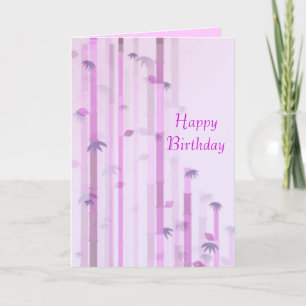 Happy Birthday Pink Card Karte