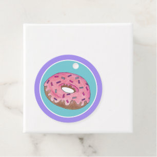 Happy Birthday Pink Donut Doughnut Bday Girl Paper Geschenkanhänger