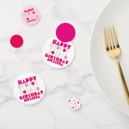 Happy Birthday Pink Party Cake Pops Feier Konfetti