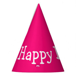Happy Birthday Pink Partyhütchen
