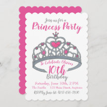 Happy Birthday Pink Princess Party Tiara Crown
