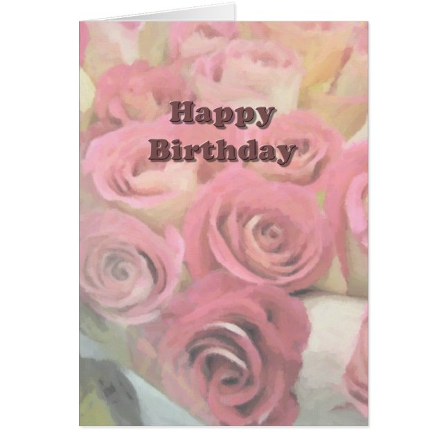 Happy Birthday Pink Roses (Vorne)