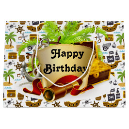 Happy Birthday Pirate Große Geschenktüte