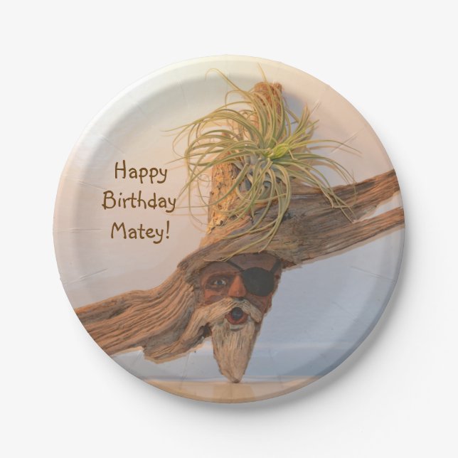 Happy Birthday Pirate Pappteller (Vorderseite)