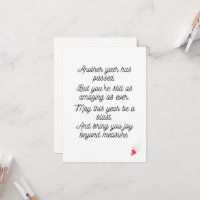 Happy Birthday Poem Card