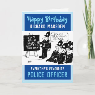 Happy Birthday Police Officer Card Karte