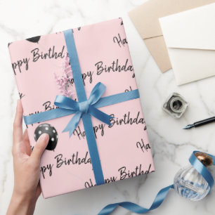 Happy Birthday Polka Dot Balloons Geschenkpapier
