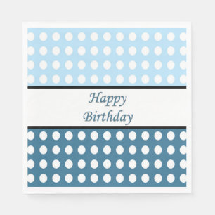 Happy Birthday Polka Dot Serviette