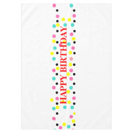 Happy Birthday Polka Dots Tischdecke