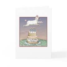 Happy Birthday Poodle Card