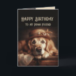 Happy Birthday Posh Friend Spaß gut gekleidet Hund Karte<br><div class="desc">Happy Birthday Posh Friend Spaß gut gekleidet Hund</div>