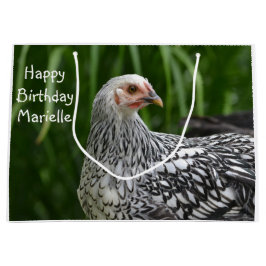 Happy Birthday Posing Huhn Große Geschenktüte
