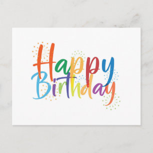 Happy Birthday Post Card Postkarte