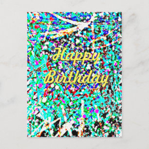 Happy Birthday Post Card Postkarte
