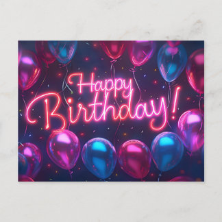 Happy Birthday Postcard Feiertagspostkarte