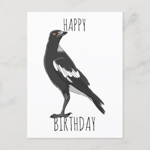 Happy Birthday Postcard mit australischer Magie Postkarte