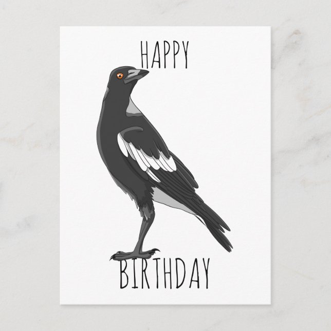 Happy Birthday Postcard mit australischer Magie Postkarte (Vorderseite)