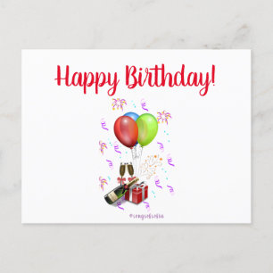 Happy Birthday Postcard Postkarte