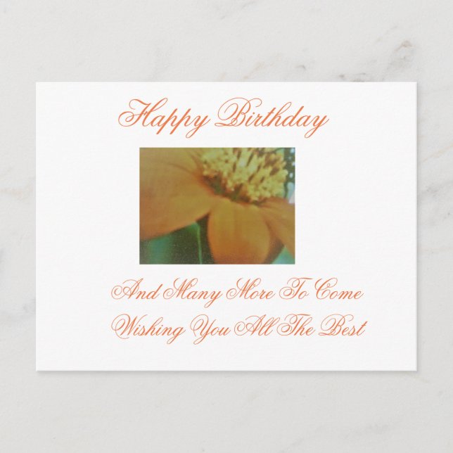 Happy Birthday Postcard Postkarte (Vorderseite)
