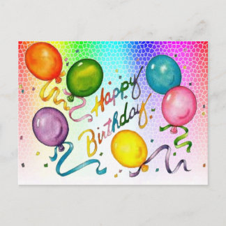 Happy Birthday - Postcard Postkarte