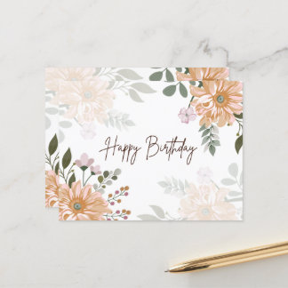 Happy Birthday Postcard Postkarte