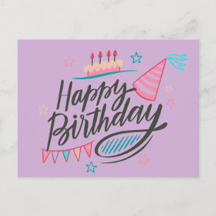 Happy Birthday Postcard Postkarte