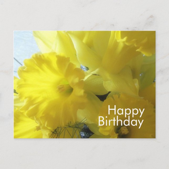 Happy Birthday Postcard Postkarte (Vorderseite)