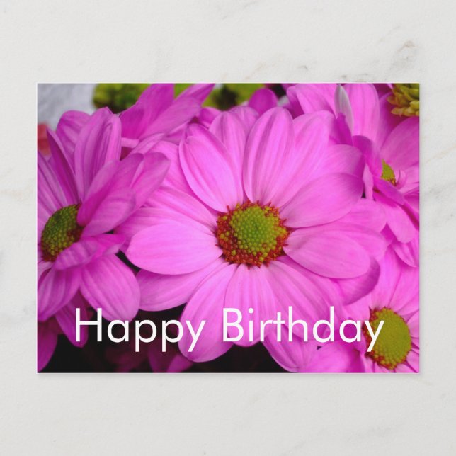 Happy Birthday Postcard Postkarte (Vorderseite)