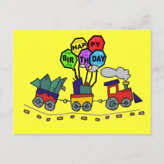 Happy Birthday Postcard see back Postkarte