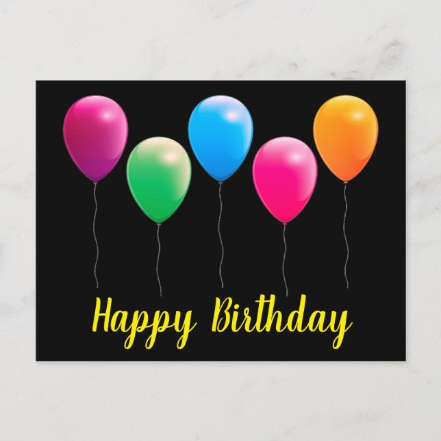 Happy birthday postcards postkarte (Vorderseite)