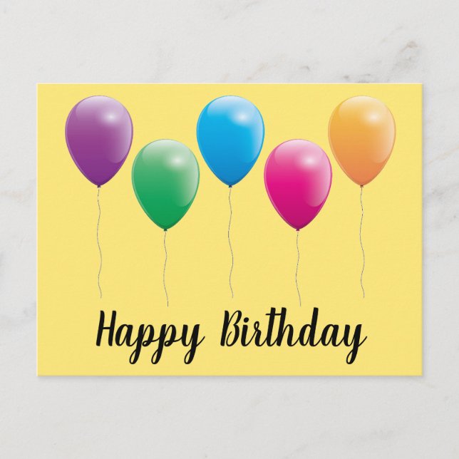 Happy birthday postcards postkarte (Vorderseite)