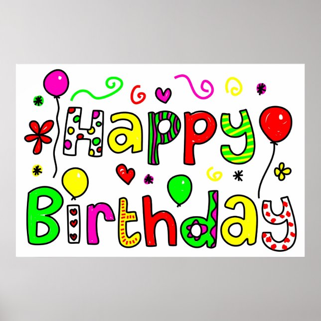 Happy Birthday Poster (Vorne)