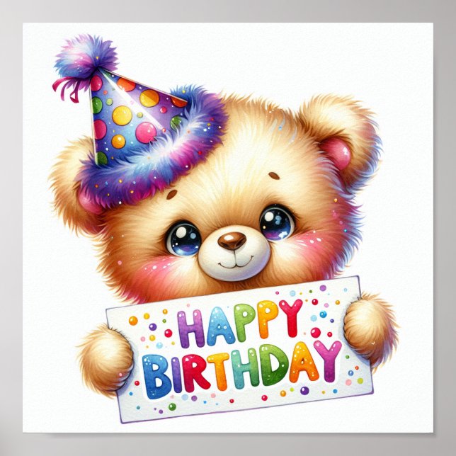 Happy Birthday Poster (Vorne)